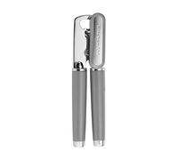KitchenAid Classic Multifunction Can Opener and Bottle Opener Easy to Use, Razor Sharp Stainless Steel Cutting Wheel, Soft Ergonomic Handles, Gray