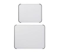 Classic 2pc Polypropylene Chopping Board Set, 20 x 25cm, 35 x 28cm - White