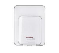 KitchenAid Classic Non-Slip 2 Piece Chopping Board Set, 80x100 mm and 110x140 mm, BPA Free Polypropylene, KEG710NOSMGA, DX272