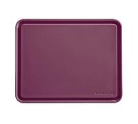 KitchenAid Classic Plastic Cutting Board with Perimeter Trench and Non Slip Edges, Dishwasher Safe, 11 x 14 inch, Beetroot