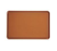 KitchenAid Classic Plastic Cutting Board with Perimeter Trench and Non Slip Edges, Dishwasher Safe, 12 x 18 inch, Scorched Orange