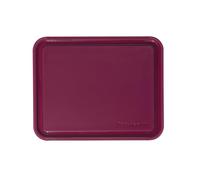 KitchenAid Classic Plastic Cutting Board with Perimeter Trench and Non Slip Edges, Dishwasher Safe, 8 x 10 inch, Beetroot