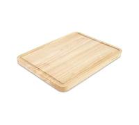 KitchenAid Classic Rubberwood Cutting Board with Perimeter Trench, Reversible Chopping Board, 11-inch x 14-Inch, Natural