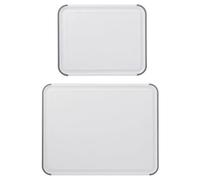 KitchenAid Classic 2pc Polypropylene Chopping Board Set, 20 x 25cm, 35 x 28cm - White - Plastic - Chopping Board