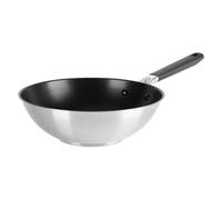 KitchenAid Classic Stainless Steel 3 Ply Wok, 28cm in Silver | Size: 28 cm KitchenAid Silver 28 cm