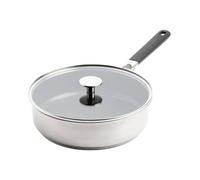 KitchenAid Classic Stainless Steel Covered Skillet, 26cm in Silver KitchenAid Silver