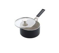 Kitchenaid Coloured Aluminium Saucepan With Lid, 16Cm, Pfas Free, Matt Black Black