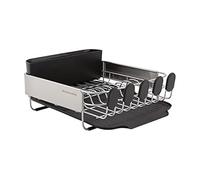 KitchenAid Compact Stainless Steel Dish Rack, 16.06-Inch, Black