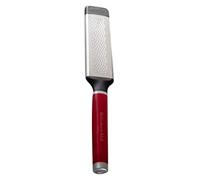 KitchenAid Etched Cheese Grater, Stainless Steel Two-Way Paddle Fine Grater Empire Red