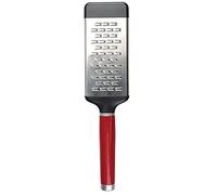 KitchenAid Etched Cheese Grater, Stainless Steel Two-Way Paddle Medium Grater Empire Red