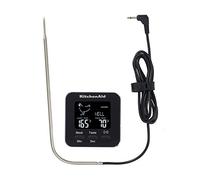 KitchenAid Digital Kitchen Thermometer - Leave-In Oven Probe and Timer - Black