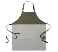 KitchenAid Evergreen Design Series Herringbone Apron, 100% Cotton, Adjustable Straps, 32"x28", Deep Forest Green