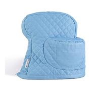 KITCHENAID Fitted Tilt-Head Solid Stand Mixer Cover with Storage Pocket, Quilted 100% Cotton, Blue Velvet, 14.4"x18"x10"