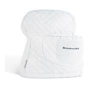 KITCHENAID Fitted Tilt-Head Ticking Stripe Stand Mixer Cover with Storage Pocket, Quilted 100% Cotton, Ink Blue, 14.4"x18"x10"