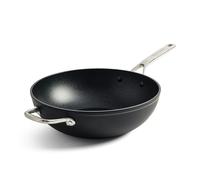 KitchenAid Forged Hardened Hard Anodized PFAS-Free Ceramic Non-Stick, 30 cm/5 Litre Wok, Induction, Oven Safe,Black