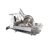 KitchenAid Full Size Expandable Dish-Drying Rack, 17.63-Inch, Charcoal Gray