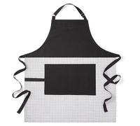 KitchenAid Gourmet Series Gridlines Big Chef Apron, Water and Stain Resistant, Matte Black, Adult Size 32in x 28in