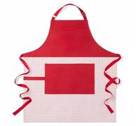 KitchenAid Gourmet Series Gridlines Big Chef Apron, Water & Stain Resistant, Passion Red, Adult-Sized 32"x28"