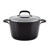 KitchenAid Hard Anodized Nonstick Stockpot with Lid, 8 Quart, Onyx Black