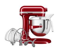 KitchenAid HEAVY DUTY 6.6 L BOWL LIFT STAND MIXER - EMPIRE RED 5KSM70JPXBER | Commercial-grade mixer with 11 distinct speed options to easily handle thick doughs and heavy catering mixtures.