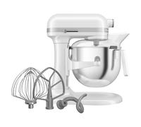 KitchenAid HEAVY DUTY 6.6 L BOWL LIFT STAND MIXER - WHITE 5KSM70JPXBWH | Heavy-duty commercial motor handles thick doughs and batters easily in busy professional kitchens.