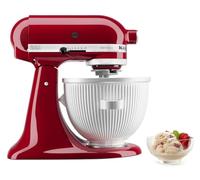 KitchenAid Ice Cream Maker Attachment for Stand Mixer, 2 Quart, KSMICM, White