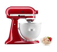 KitchenAid Ice Cream Maker Attachment for Stand Mixer, 2 Quart, KSMICM, White