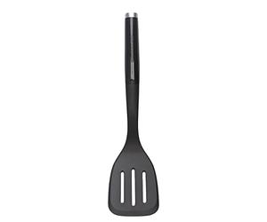 KitchenAid KCG002OHOBE, Non-Stick Slotted Turner, 35 cm, Onyx Black