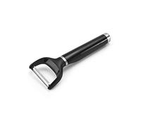KitchenAid KE145OHOBA Y Peeler with Ergonomic Handle and Single Edge Blade - Dishwasher Safe with Protective Cover, Plastic, Black