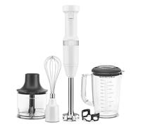 KitchenAid KHBV83WH Variable Speed Corded Hand Blender with Accessories, White
