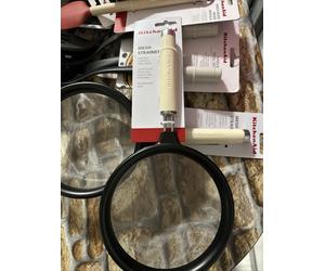 KitchenAid KitchenCraft Masterclass Sieve Mesh Strainer 17.5 cm Almond Cream