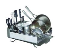 KitchenAid KNS896BXGRA Full Size Dish Rack, Stainless Steel, Light Grey