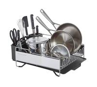 KitchenAid KNS896BXGRA Full Size Dish Rack, Stainless Steel, Light Grey