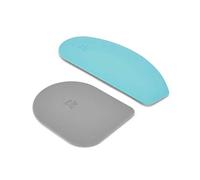 KitchenAid KO068OHAQA Gourmet Bowl Scraper, Silicone, Aqua Sky/Storm Grey