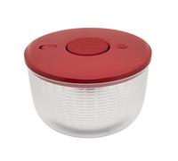 KitchenAid KQ308OSERA Universal Salad Spinner with Removable, Colander and One Handed Pump Mechanism, Large Bowl Nests and Features Non Slip Base, Plastic, Empire Red