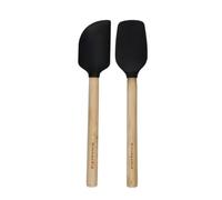 KitchenAid KQG692OHOBE Mini Bamboo Spatulas with Silicone Heads, 2 Pieces, 22 cm