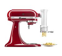 KitchenAid KSMPEXTA Gourmet Pasta Press, White | Fits all household KitchenAid Stand Mixers, 6 Quick Change Discs, Storage Case, Built-in wire cutter, Easy to Clean