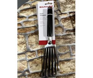 KitchenAid MasterClass KitchenCraft Stainless Steel Flex Turner Onyx Black CHEAP