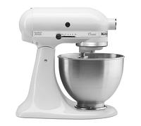 KitchenAid 5K45SS Stand mixer 275 W Stainless steel, White