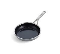 KitchenAid Multi-Ply Stainless Steel PFAS-Free Ceramic Non-Stick 20 cm Frying Pan, 3-Ply, Induction, Multi Clad, Oven Safe, Silver