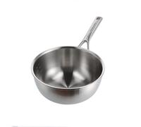 KitchenAid Multi-Ply Stainless Steel PFAS-Free Ceramic Non-Stick 22cm/3.1 Litre Chef's Pan, 3-Ply, Induction, Multi Clad, Silver