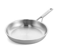 KitchenAid Multiply 3PLY Stainless Steel 24 cm Frying Pan Skillet, PFAS Free, Triply, Multiclad, Induction Suitable, Oven Safe up to 220°C, Silver