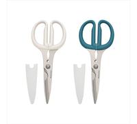 KitchenAid Multipurpose Scissors Set, Versatile Scissors with Nutcracker, Bottle Opener, Ergonomic Handles with Protective Blade Covers, 2 Pieces