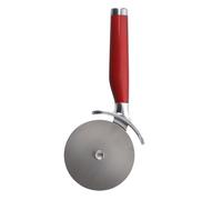 KitchenAid Pizza Cutter, Stainless Steel, Empire Red | Sharp wheel glides smoothly through thick crusts while a built-in guard protects fingers during heavy commercial slicing.