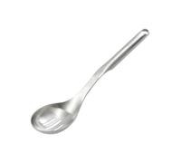 KitchenAid Premium Stainless Steel Slotted Spoon | Heavy-duty construction resists rust and stains during intense commercial service, ensuring long-term durability.