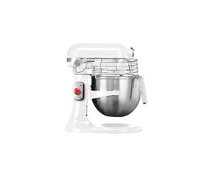 KitchenAid Professional 325 W Stand Mixer 5KSM7990XBWH, White, Capacity: 6.9 Litre, 10 Speed, Planetary Mixing Action - Includes Stainless Steel Whisk, Flat Beater, Dough Hook & Wire Guard, CB575