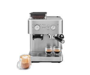 KitchenAid Semi Automatic Espresso Machine with Burr Grinder in Stainless Steel - 5KES6551BSX