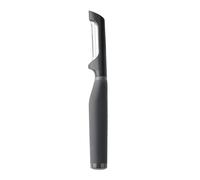 KitchenAid Soft Grip Euro Peeler - Charcoal Grey | Ergonomic handle provides a comfortable, slip-free hold, complete with a protective blade guard for safe storage.