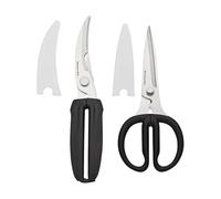 KitchenAid Stainless Steel All Purpose and Poultry Shears Set with Soft Touch Handles, 2 Piece, Black