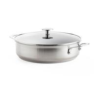 KitchenAid Stainless Steel PFAS-Free Ceramic Non-Stick 28 cm/4.3 Litre Sauté Pan, Induction, Oven Safe, Silver